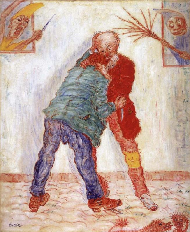 James Ensor The Fight oil painting image